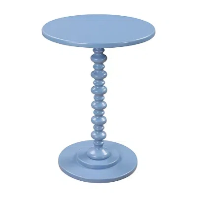 Asstd National Brand Palm Spindle End Table In Blue