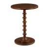 Asstd National Brand Palm Spindle End Table In Brown