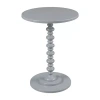 Asstd National Brand Palm Spindle End Table In Gray
