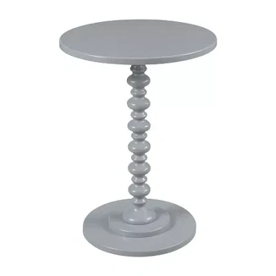 Asstd National Brand Palm Spindle End Table In Gray