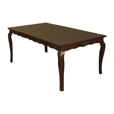 Asstd National Brand Palmvilla Dining And Kitchen Collection Rectangular Wood-top Dining Table In Brown