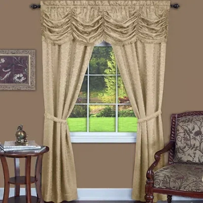 Asstd National Brand Panache Rod Pocket Light-filtering Curtain Panel In Brown