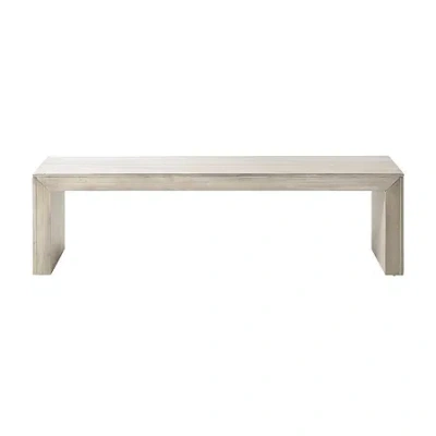 Asstd National Brand Pannell Bench In Gray