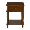 Asstd National Brand Percy Living Room Collection 1-drawer End Table In Brown