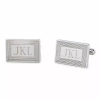 Asstd National Brand Personalized Cufflinks In Gray