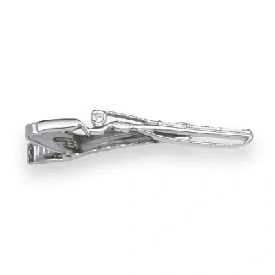 Asstd National Brand Personalized Fishing Rod Tie Bar In Silver