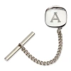Asstd National Brand Personalized Initial Tie Tack In Metallic