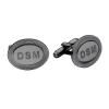 Asstd National Brand Personalized Oval 5-line Border Cuff Links In Multi