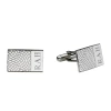 Asstd National Brand Personalized Snakeskin Pattern Cuff Links In Silver