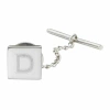 Asstd National Brand Personalized Square Tie Tack In Gray