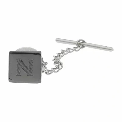 Asstd National Brand Personalized Square Tie Tack In Silver