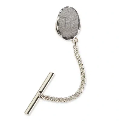 Asstd National Brand Personalized Sterling Silver Oval Tie Tack
