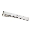 Asstd National Brand Personalized Sterling Silver Tie Bar In Gray