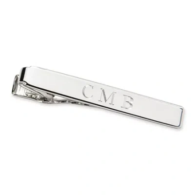Asstd National Brand Personalized Tie Bar For Narrow Ties In Gray