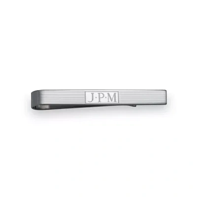 Asstd National Brand Personalized Tie Bar In Silver