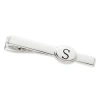 Asstd National Brand Personalized Tie Bar With Black Enamel In Silver