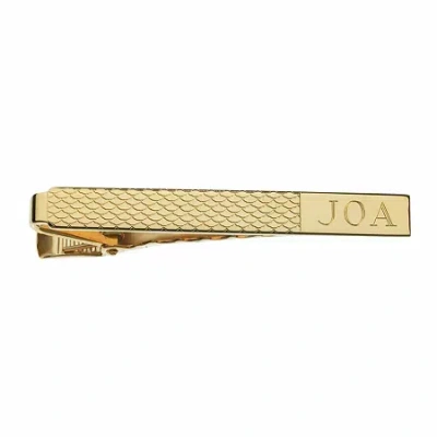 Asstd National Brand Personalized Tie Bar In Yellow