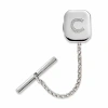 Asstd National Brand Personalized Tie Tack In White