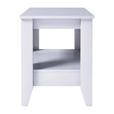 Asstd National Brand Prato Bedroom Collection Nightstand In White