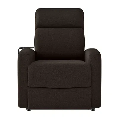 Asstd National Brand Prolounger Bontrager Modern Track-arm Power Recline And Lift Chair In Chenille In Brown