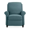 Asstd National Brand Prolounger Keaton Transitional Roll-arm Push Back Recliner In Linen In Blue
