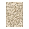 Asstd National Brand Radici Pisa Scroll Modern Transitional Area Rug In White
