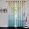 Asstd National Brand Rainbow Grommet Top Sheer Single Curtain Panel In Blue