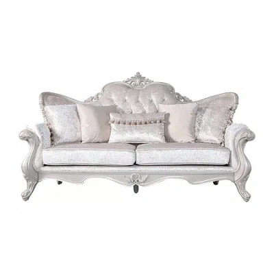 Asstd National Brand Raya Roll-arm Sofa In White