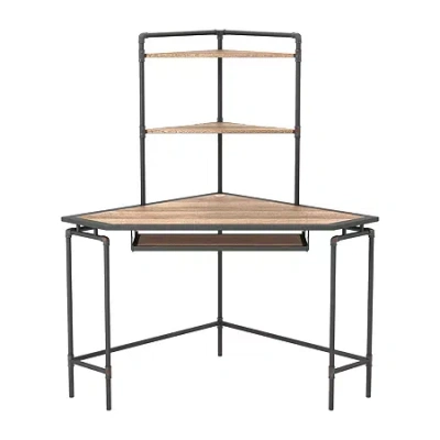 Asstd National Brand Rayna Office Collection Writing Desk In Brown