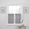 Asstd National Brand Regent 2-pc. Rod Pocket Window Tier In Gray