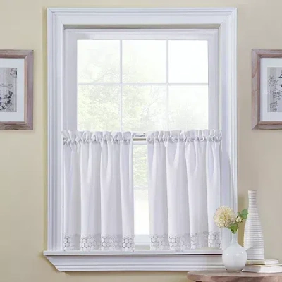 Asstd National Brand Regent 2-pc. Rod Pocket Window Tier In White