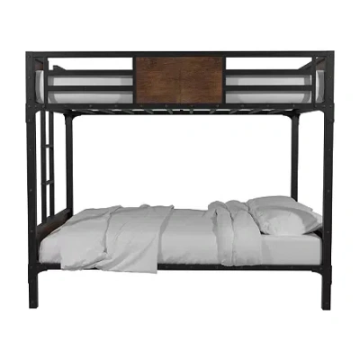 Asstd National Brand Reyes Kids Bunk Bed In Black