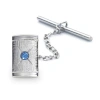 Asstd National Brand Rhodium-plated Tie Tack In Silver