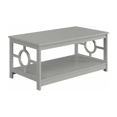 Asstd National Brand Ring Living Room Collection Storage Coffee Table In Gray