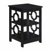 Asstd National Brand Ring Living Room Collection Storage Console Table In Black