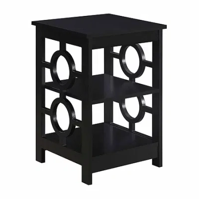 Asstd National Brand Ring Living Room Collection Storage Console Table In Black