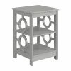 Asstd National Brand Ring Living Room Collection Storage Console Table In Gray