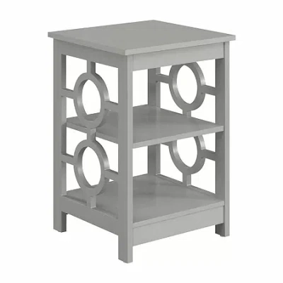 Asstd National Brand Ring Living Room Collection Storage Console Table In Gray