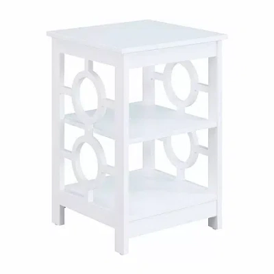 Asstd National Brand Ring Living Room Collection Storage Console Table In White