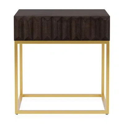 Asstd National Brand Rita End Table In Brown