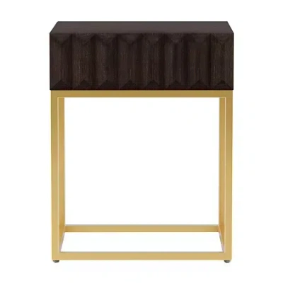 Asstd National Brand Rita End Table In Brown