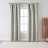 Asstd National Brand Robinson Rod Pocket 100% Blackout Set Of 2 Curtain Panel In Brown