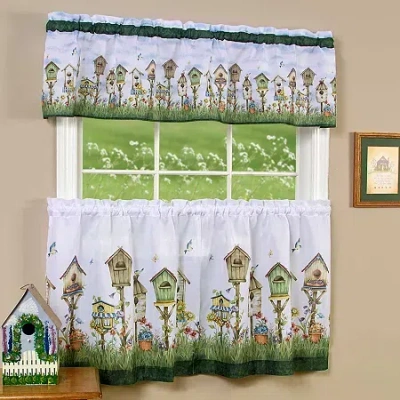 Asstd National Brand Rod Pocket Kitchen Curtains & Drapes Window Set In Multi