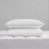 Asstd National Brand Rolled Allergen Barrier 2 Pack Soft Density Bed Pillow In White