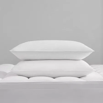Asstd National Brand Rolled Allergen Barrier 2 Pack Soft Density Bed Pillow In White