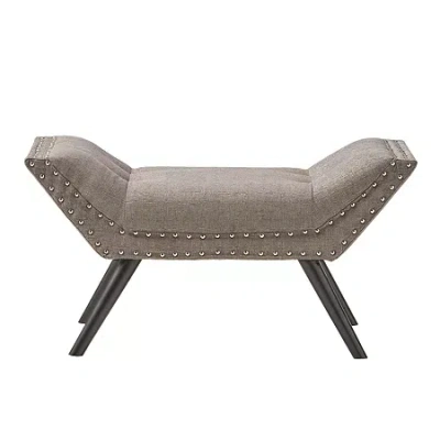 Asstd National Brand Rosalynn Tufted Ottoman In Gray
