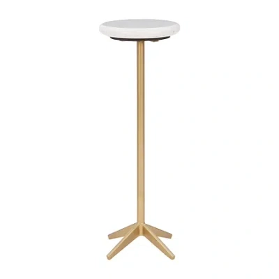 Asstd National Brand Rosemary Living Room Collection Metal End Table In White