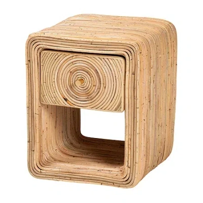 Asstd National Brand Rosina 1-drawer Nightstand In Brown