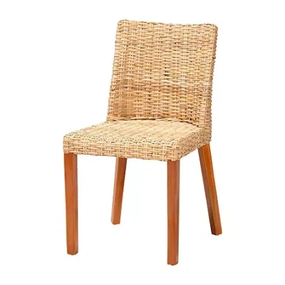 Asstd National Brand Rowen Wood Side Chair In Yellow
