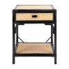 Asstd National Brand Roya 1-drawer Nightstand In Black